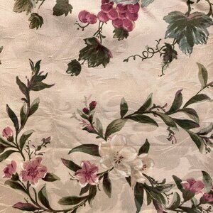 Waverly CHIANTI Damask Floral Fruit Grapes Vines Upholstery Decor Fabric 3.7 yds